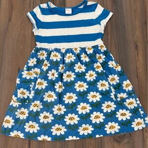 Hanna Andersson Blue and White Floral Kids Dress